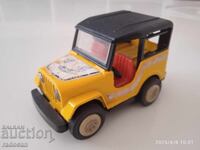 Old toy Jeep car, made in Hong Kong