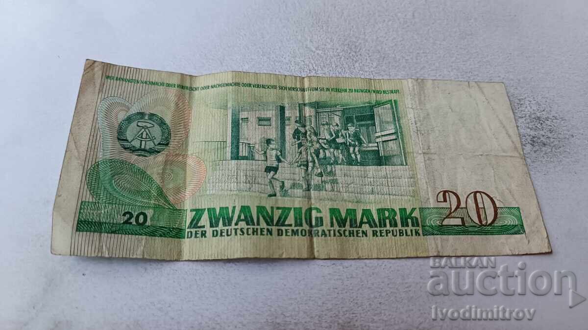 Republica Democrată Germană 20 mărci 1975 cu preț € 14.00 | 27.38 BGN