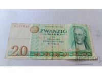 Republica Democrată Germană 20 mărci 1975