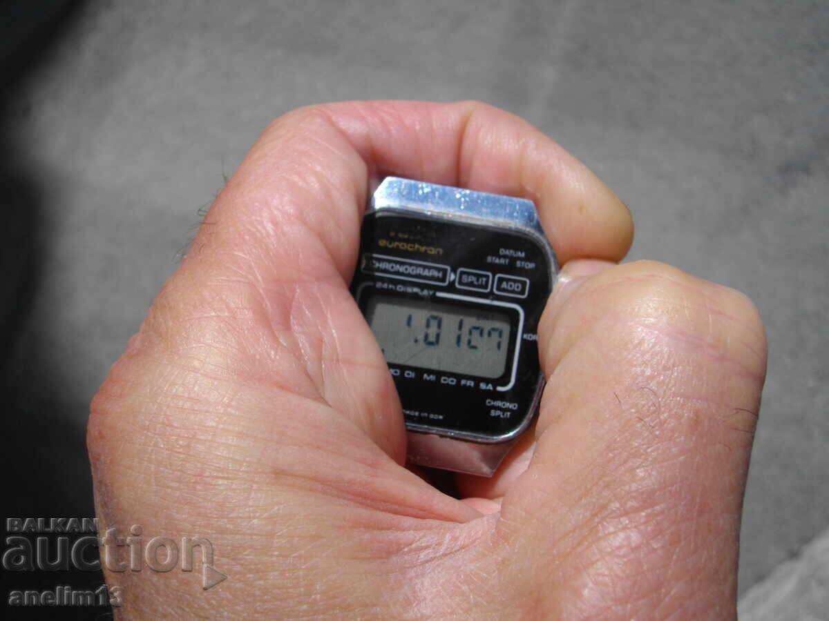Auction  COLLECTOR'S RETRO ELECTRONIC WATCH RUHLA EUROCHRON LCD