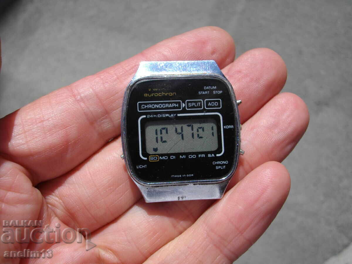 COLLECTOR'S RETRO ELECTRONIC WATCH RUHLA EUROCHRON LCD
