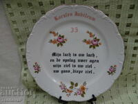 Porcelain German Plate by Schirnding Bavaria