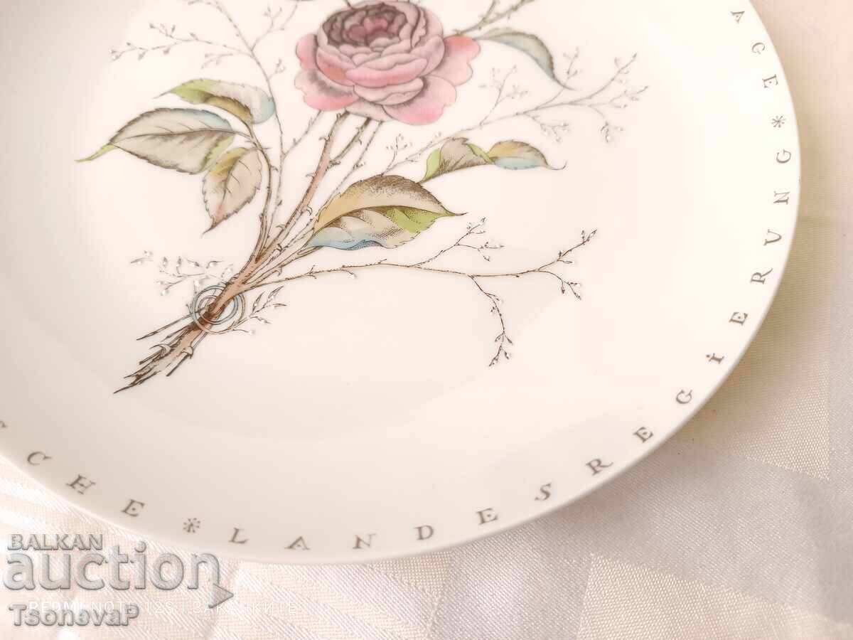 Delivery of Porcelain platter, large plate by Furstenberg Delivery of Porcelain platter, large plate by Furstenberg