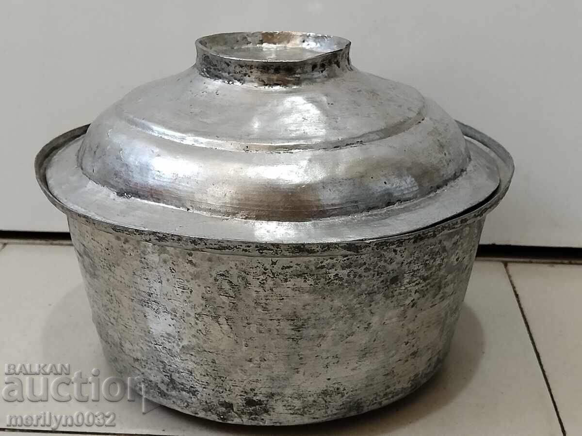 Copper pot with lid, copper container Copper pot with lid, copper container