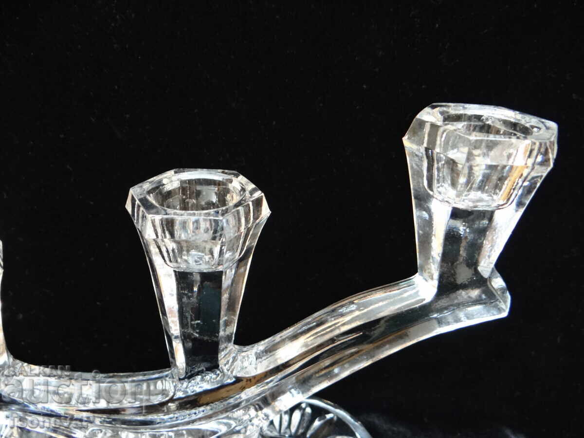 Crystal triple candlestick holder by AVITRA CRYSTAL with price 26.00 BGN | € 13.29 Crystal triple candlestick holder by AVITRA CRYSTAL with price 26.00 BGN | € 13.29