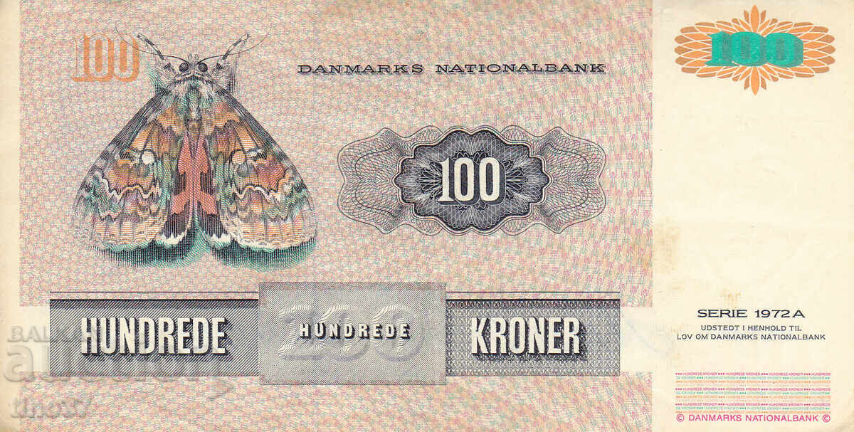 Аукцион tino37- ДАНИЯ  - 100 КРОНИ  - 1972/95г - VF