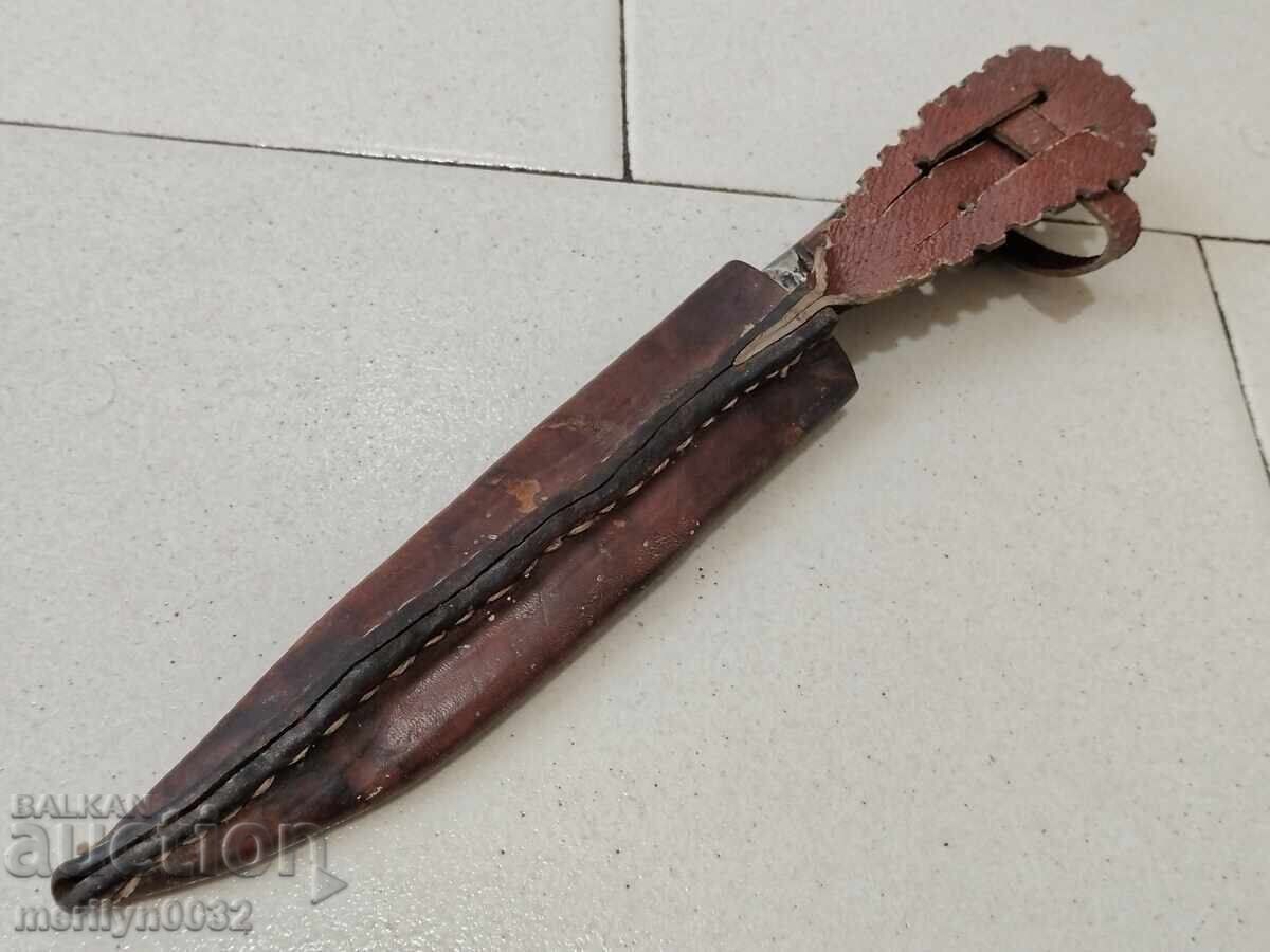 Cuțit Buinovski fără kaniya cu teacă din corn de bivol karakulak - 6 Cuțit Buinovski fără kaniya cu teacă din corn de bivol karakulak - 6