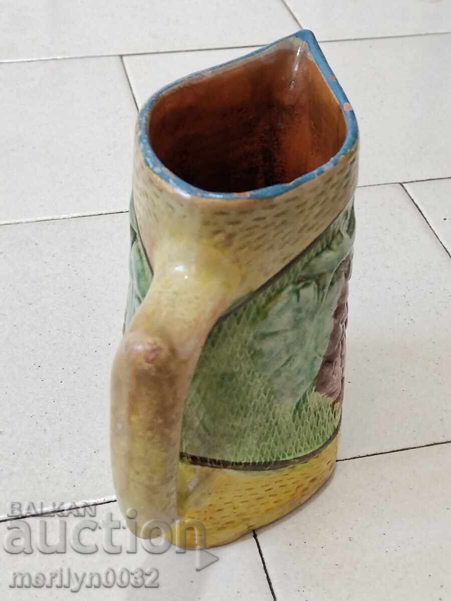 Δημοπρασία Ανάγλυφο Τρωική κανάτα, κεραμική, ανάγλυφο, τέλη 19ου αιώνα