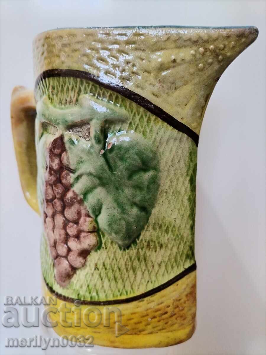 Παράδοση Ανάγλυφο Τρωική κανάτα, κεραμική, ανάγλυφο, τέλη 19ου αιώνα