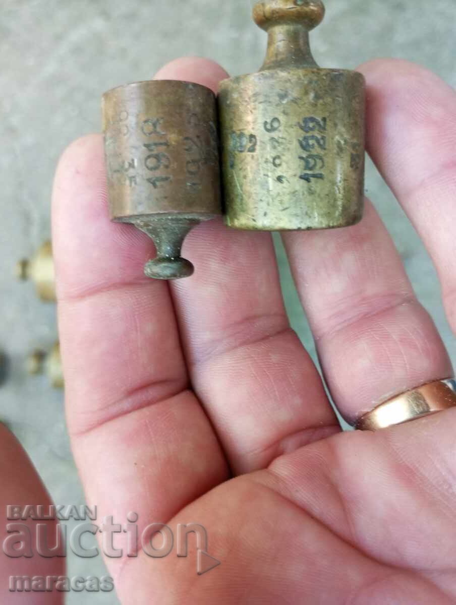 Old brass weights with price 48.00 BGN | € 24.54