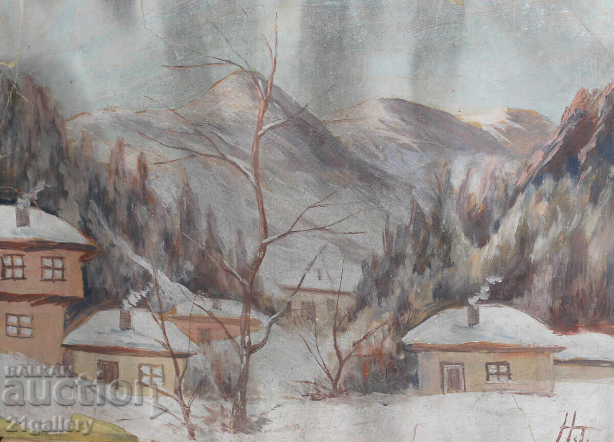 Nikola Tuzsuzov (1900-1977), landscape, oil painting with price 450.00 BGN | € 230.08 Nikola Tuzsuzov (1900-1977), landscape, oil painting with price 450.00 BGN | € 230.08