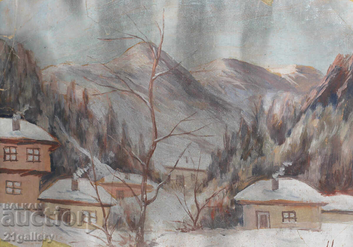 Auction Nikola Tuzsuzov (1900-1977), landscape, oil painting Auction Nikola Tuzsuzov (1900-1977), landscape, oil painting