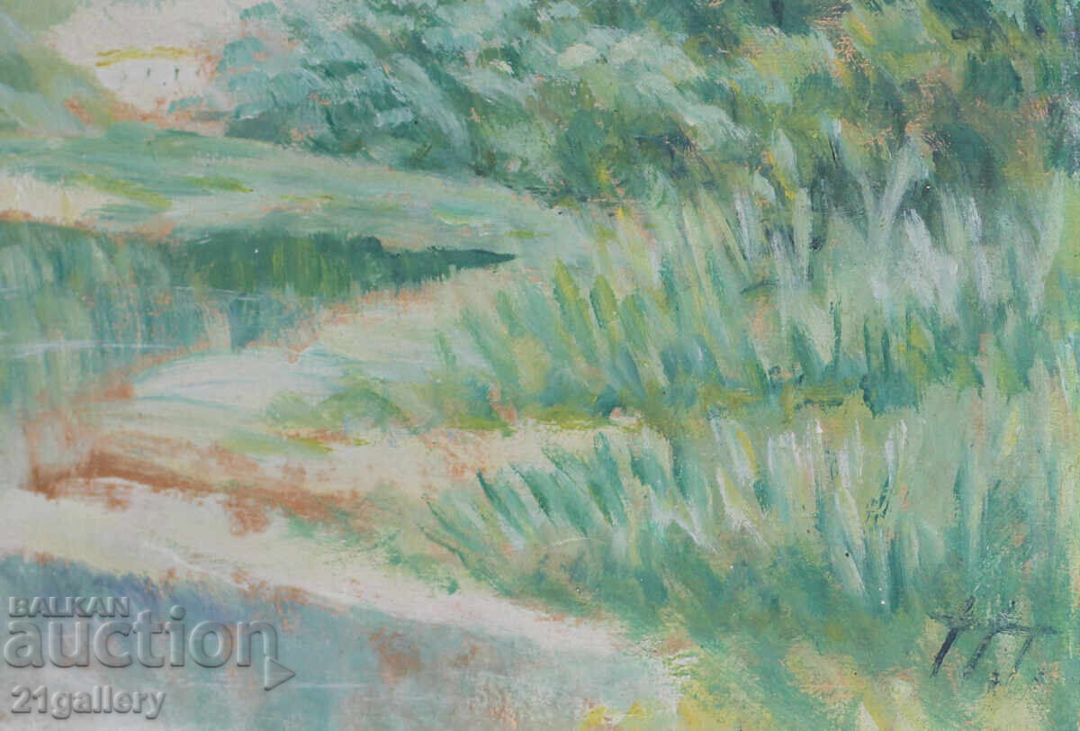 Delivery of Nikola Tuzsuzov (1900-1977), landscape, oil painting