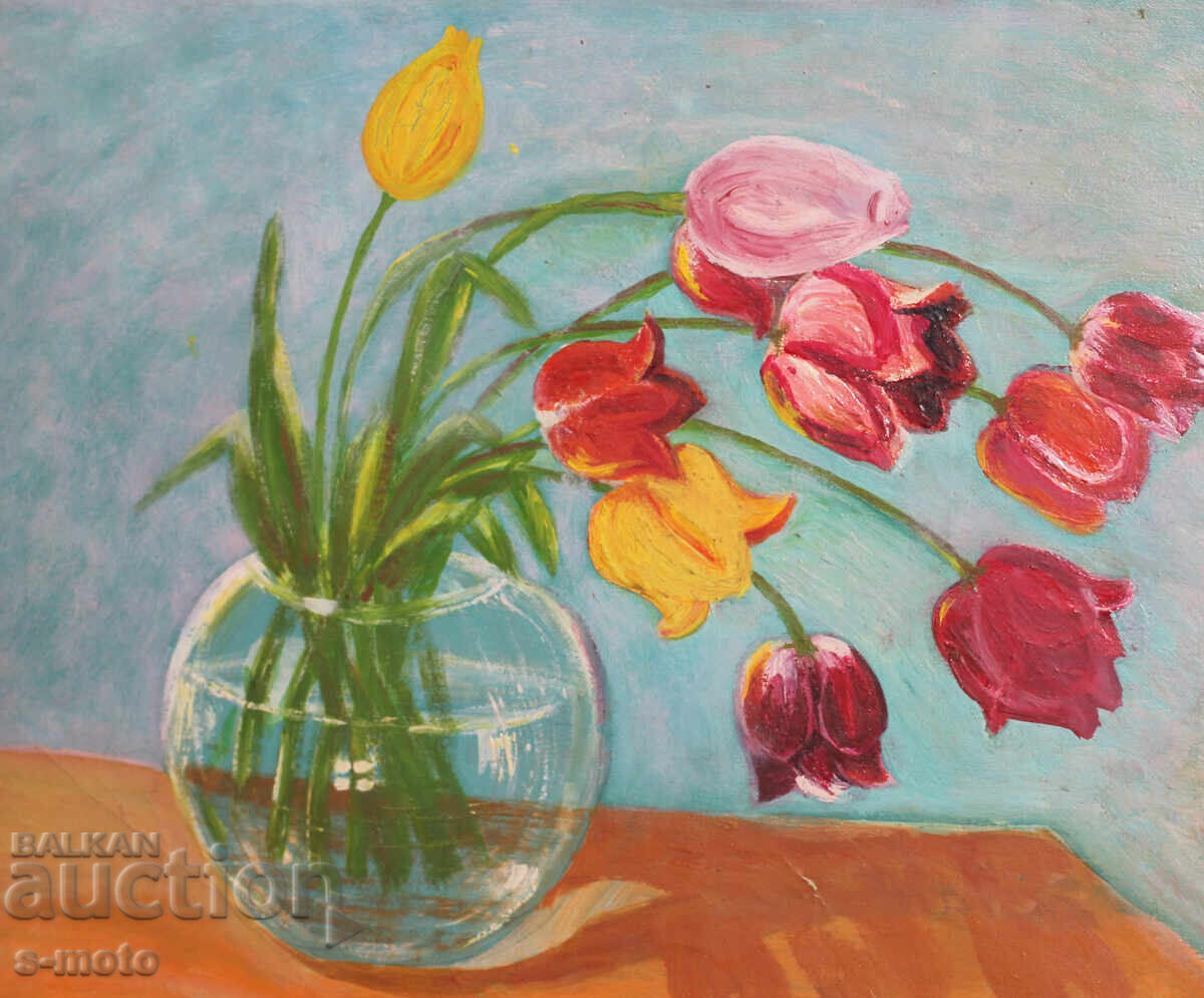 Licitație Tablou în ulei, natură statică