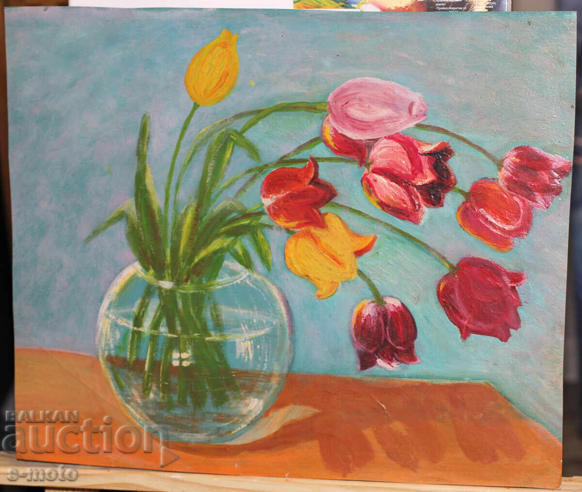 Livrarea Tablou în ulei, natură statică