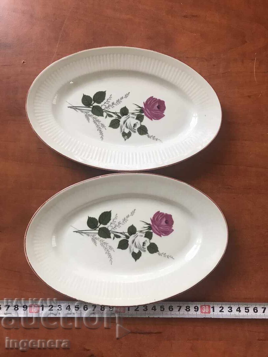 PLĂUTĂ OVALĂ BULGARIA DE PORCELAN DIN SOTSA-2 BR. PLĂUTĂ OVALĂ BULGARIA DE PORCELAN DIN SOTSA-2 BR.