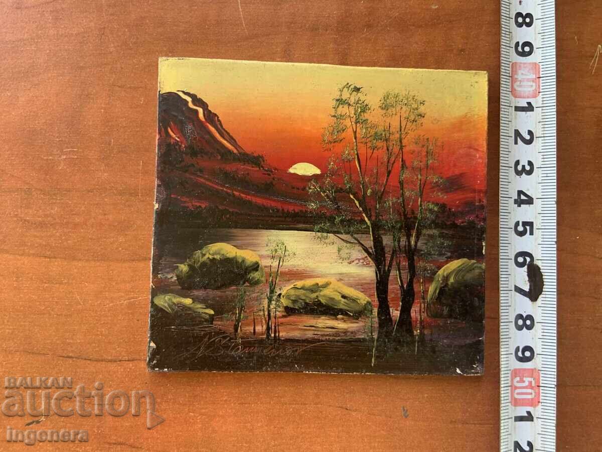 КАРТИНА МАСЛО ФАЗЕР МИНИ ПОДПИС