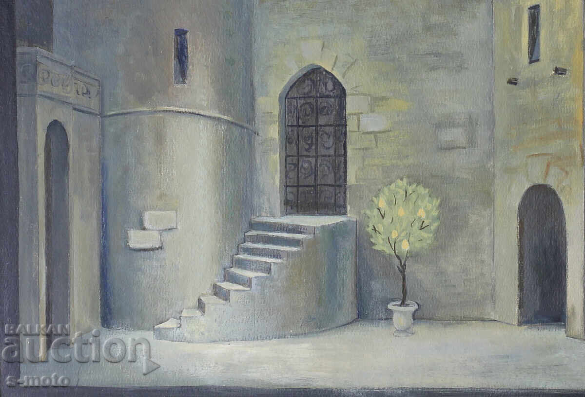 Έργο γκουάς, σκηνογραφία, εσωτερικό με τιμή 450.00 BGN | € 230.08