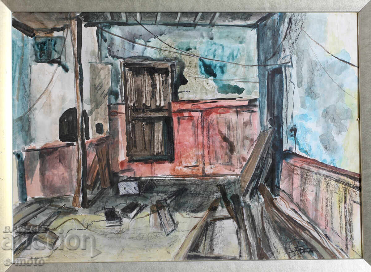 Ράντα Κράτσανοβα πίνακας ακρυλικό εσωτερικού χώρου Ράντα Κράτσανοβα πίνακας ακρυλικό εσωτερικού χώρου