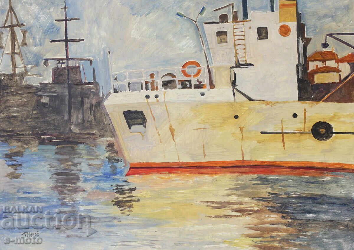 Peter Nenov Oil Painting Seascape with price 350.00 BGN | € 178.95