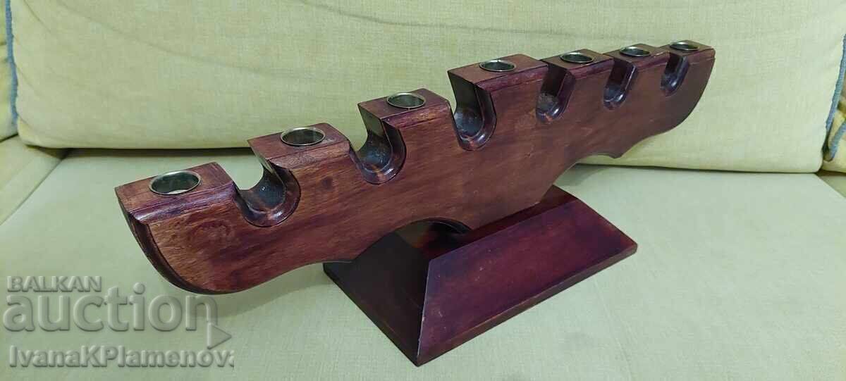 Доставка на Дърворезба свещник за ценители отличен Доставка на Дърворезба свещник за ценители отличен