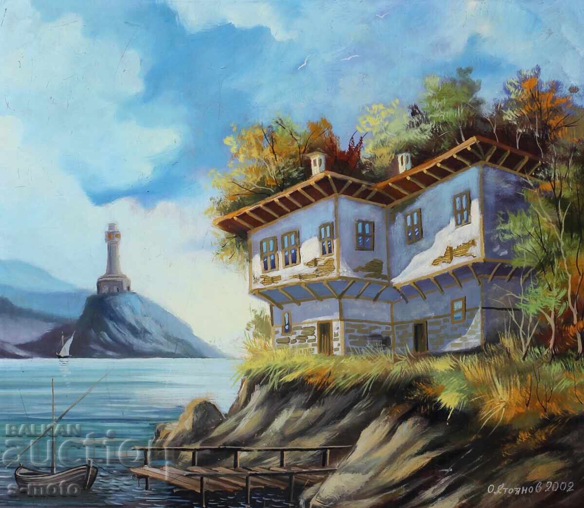 Tablou ulei marin semnat - 5