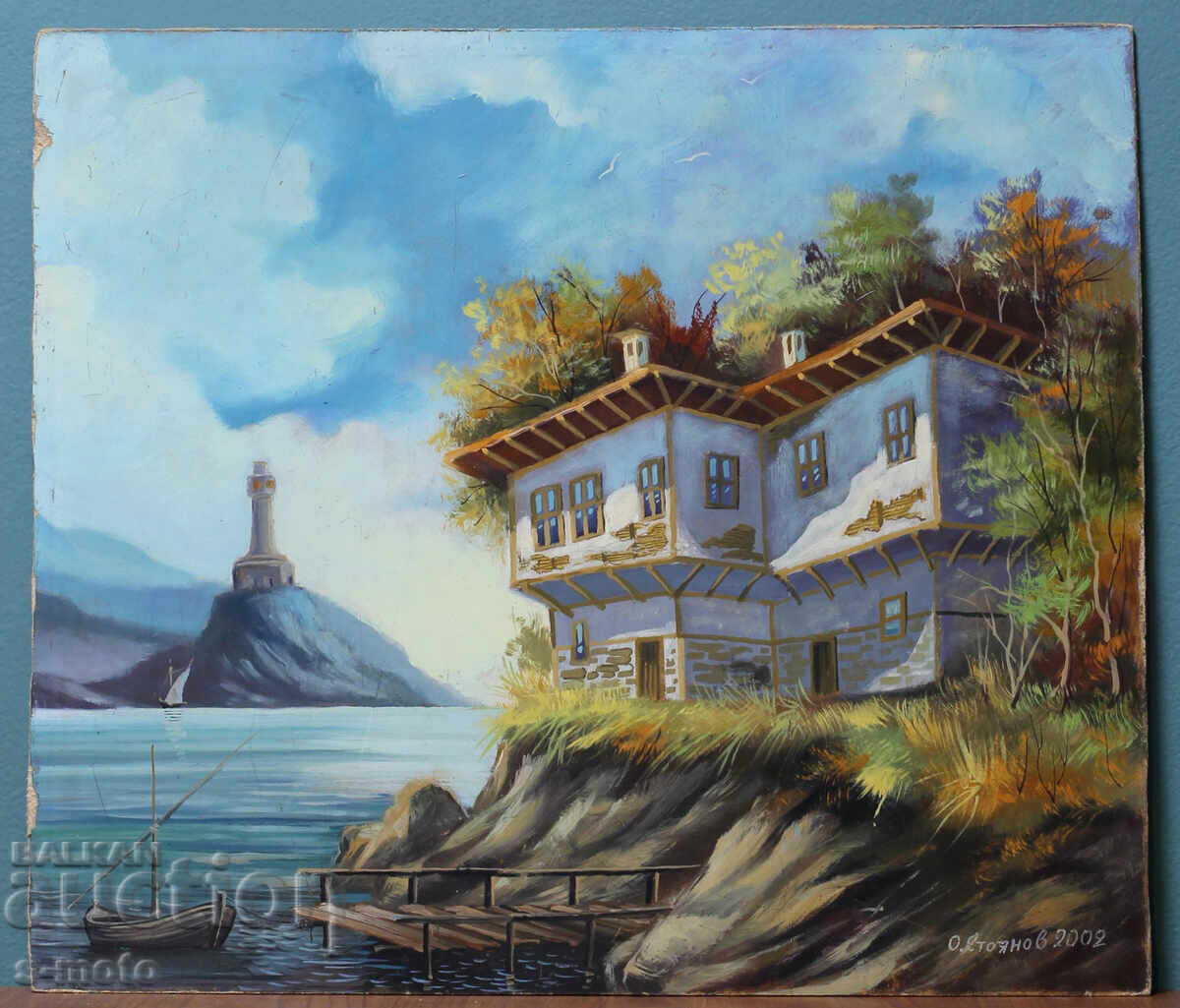 Tablou ulei marin semnat - 7