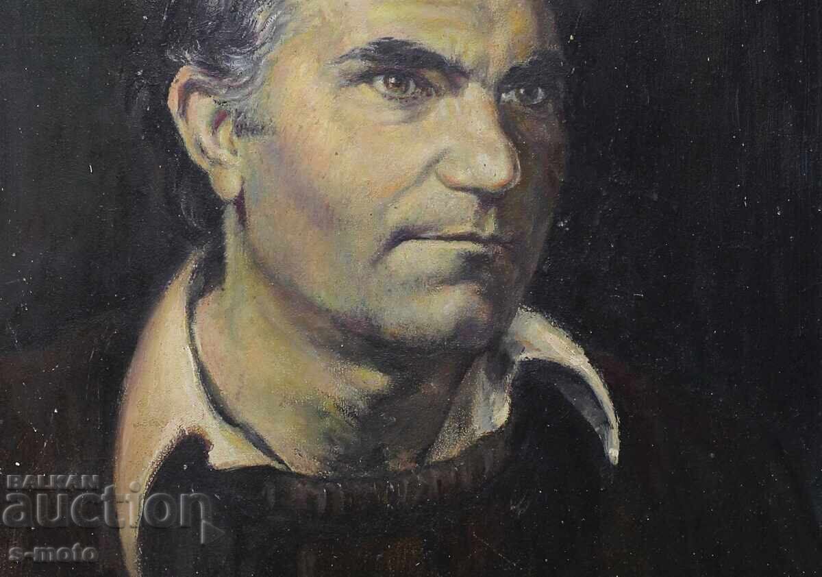 Auction  Stoyan Pavlov painting portrait of Grigor Vachkov