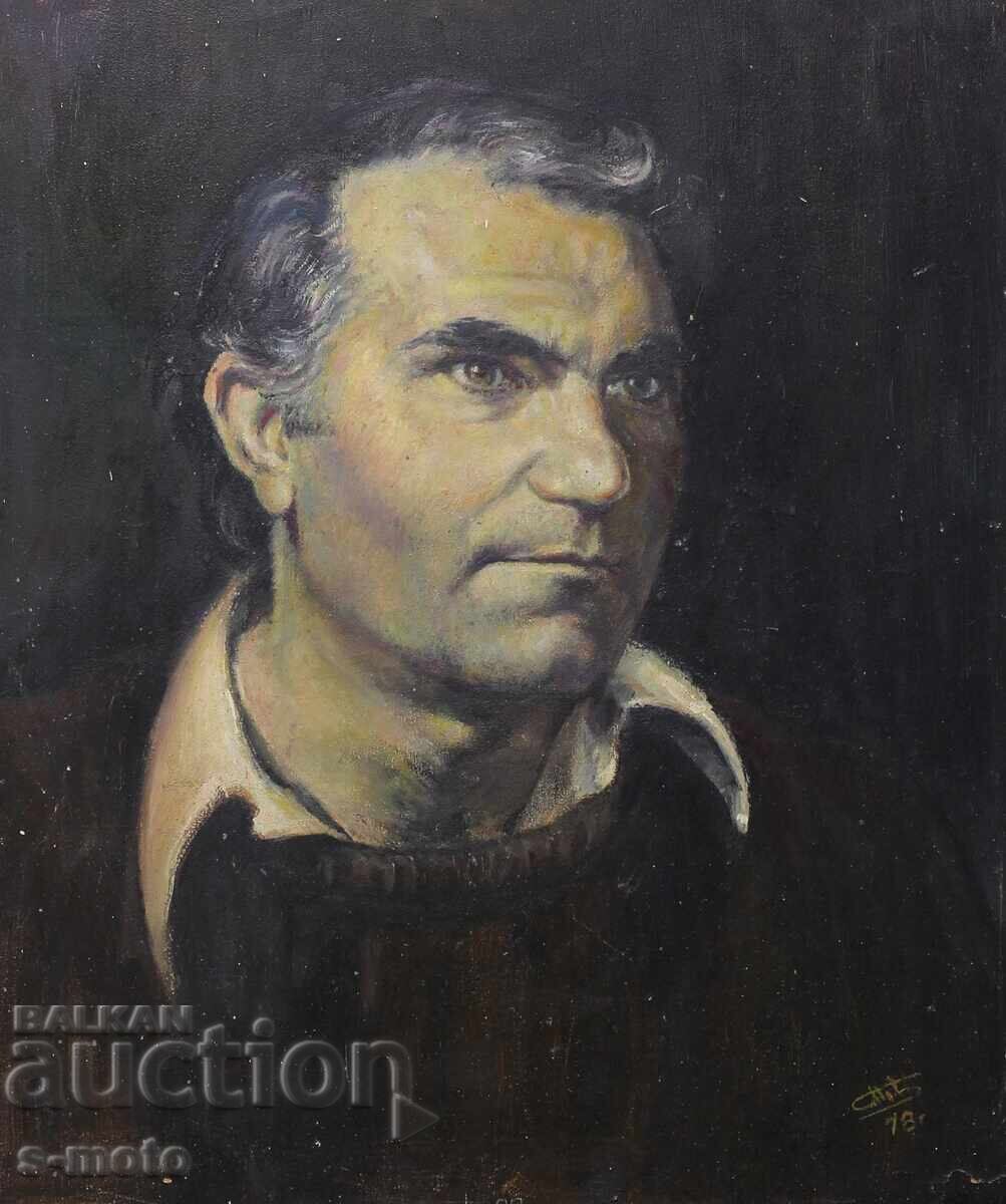 Stoyan Pavlov painting portrait of Grigor Vachkov - 5