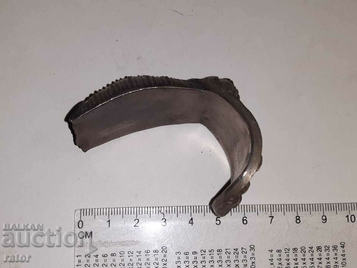 Αναγεννησιακό ασημένιο βραχιόλι - σφεντόνα - 5