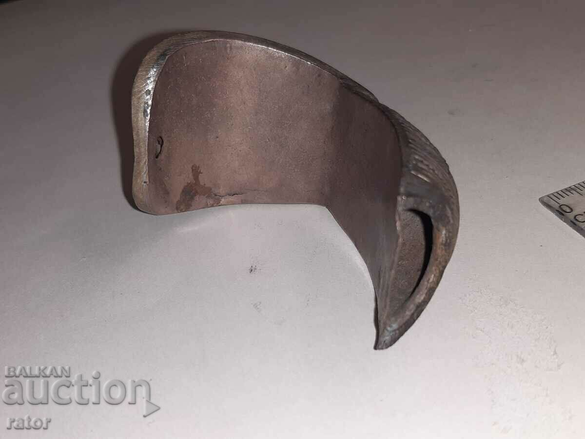 Αναγεννησιακό ασημένιο βραχιόλι - σφεντόνα - 6