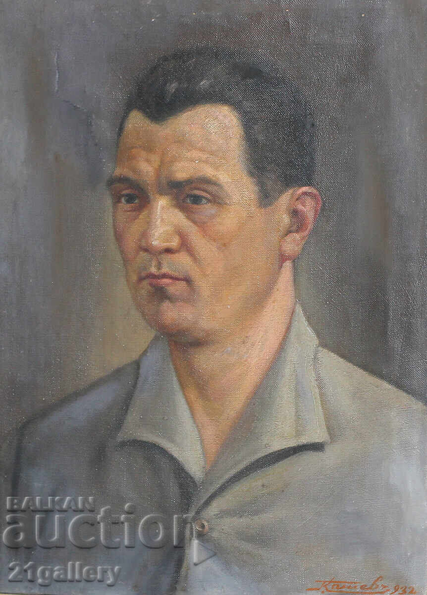 Georgi Kashev (1879 - 1943) oil painting portrait
