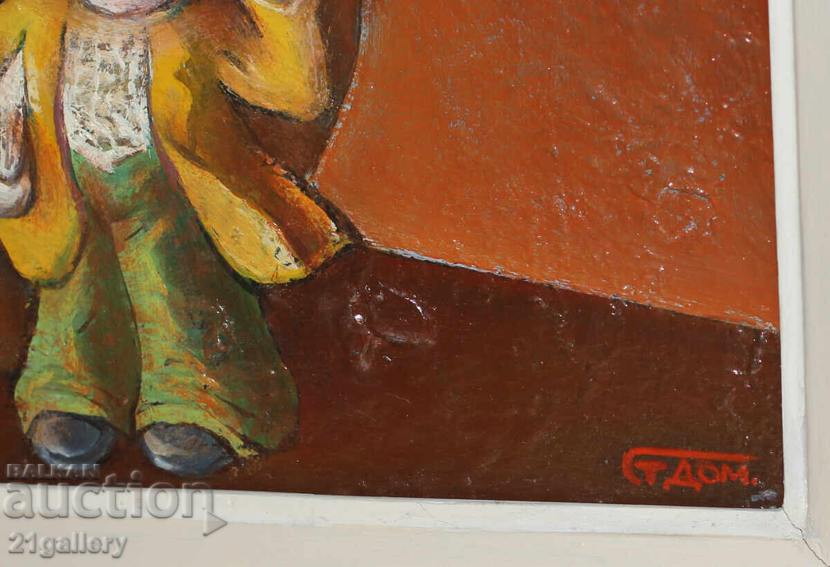 Καθηγητής Στογιάν Ντομούστσιεφ (1935-2021) Νεκρή φύση με λουλούδια - 6