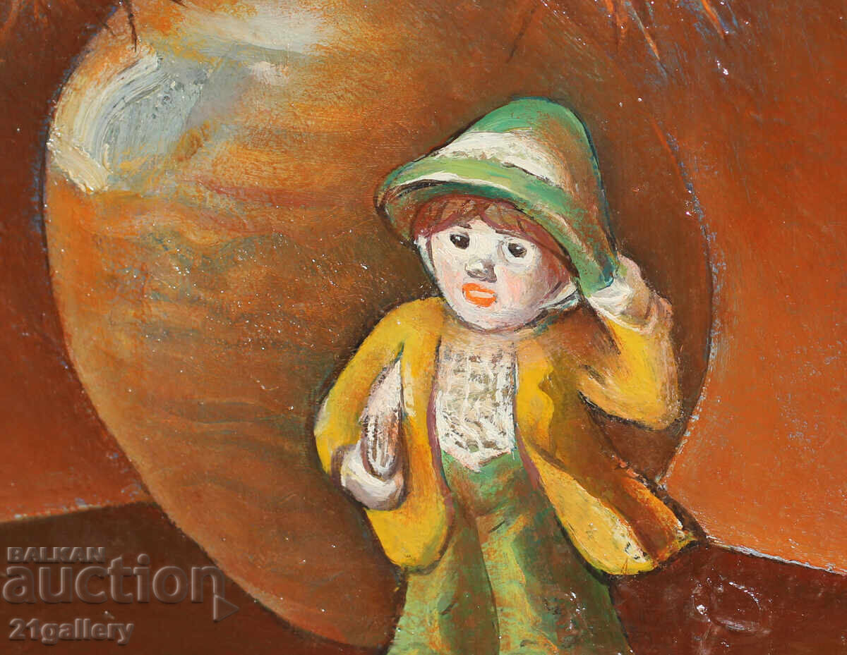 Καθηγητής Στογιάν Ντομούστσιεφ (1935-2021) Νεκρή φύση με λουλούδια - 7