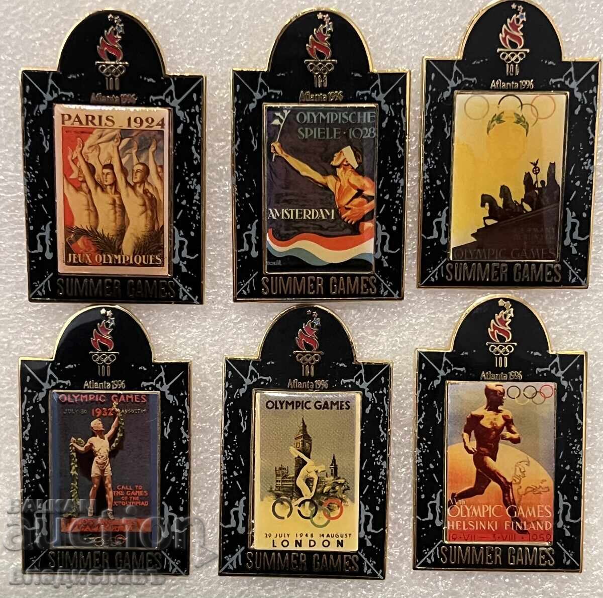 Lot de ecusoane de înaltă calitate, afișe ale Jocurilor Olimpice de vară cu preț 88.50 BGN | € 45.25