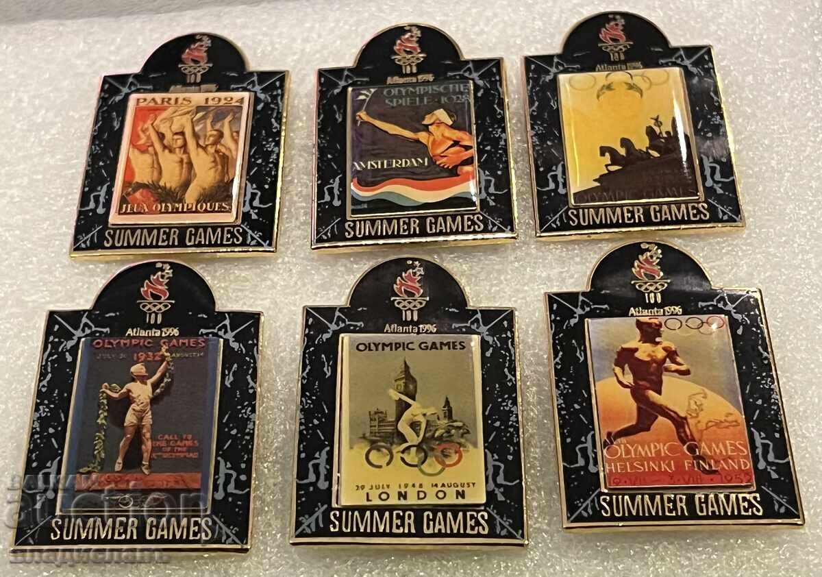 Licitație Lot de ecusoane de înaltă calitate, afișe ale Jocurilor Olimpice de vară