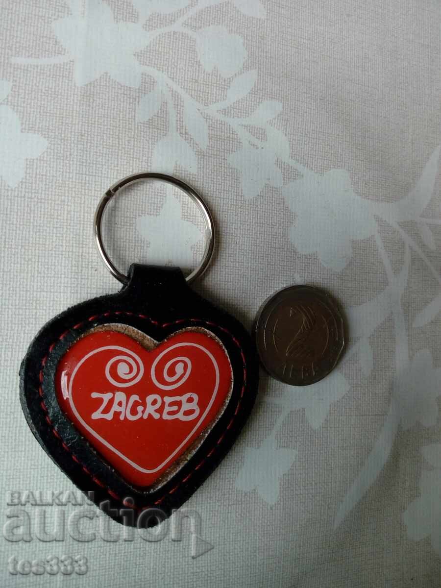 Zagreb Keychain