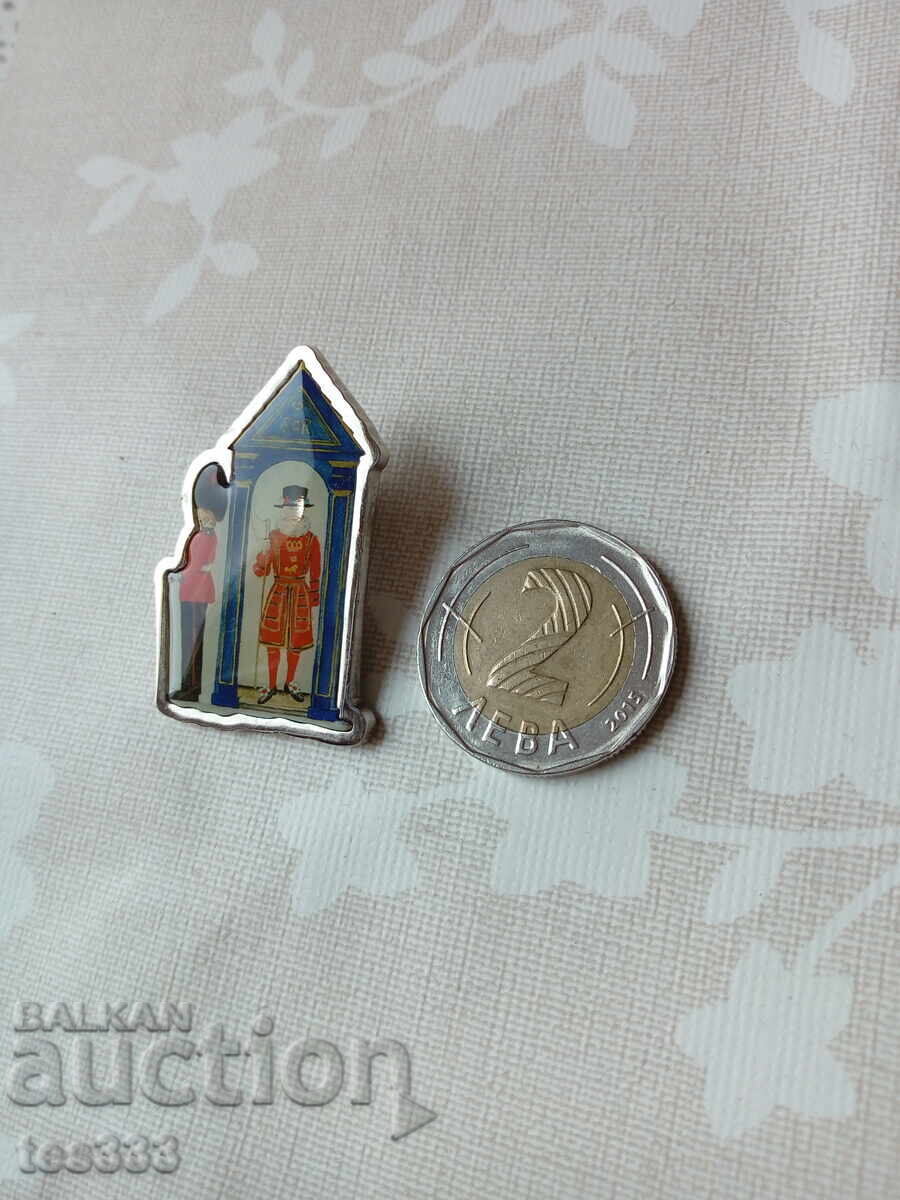 Delivery of Milly Green pin badge