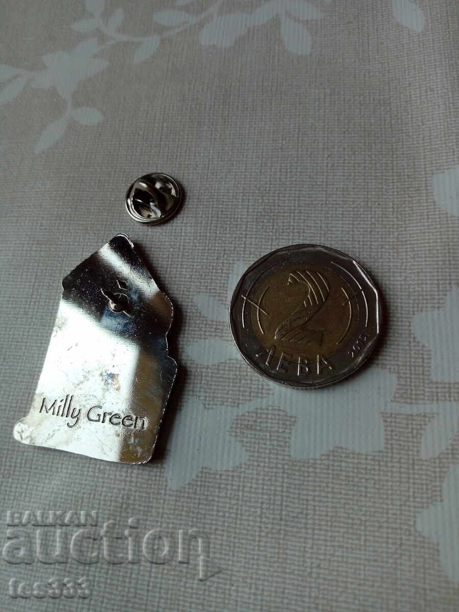 Milly Green pin badge - 5