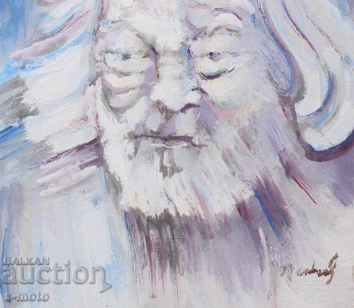 Ελαιογραφία, υπογεγραμμένη, πορτρέτο του Γκένκο Γκένκοφ - 5