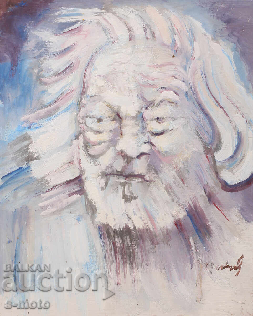 Ελαιογραφία, υπογεγραμμένη, πορτρέτο του Γκένκο Γκένκοφ