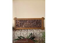 Imensă pictură antică germană din cupru, panou