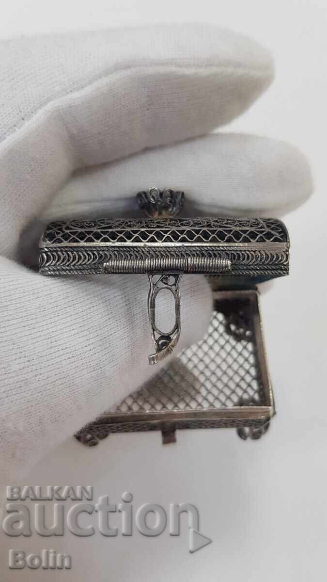 Cutie de bijuterii argint Rusia imperială - 84 pr. VS 1874 - 7