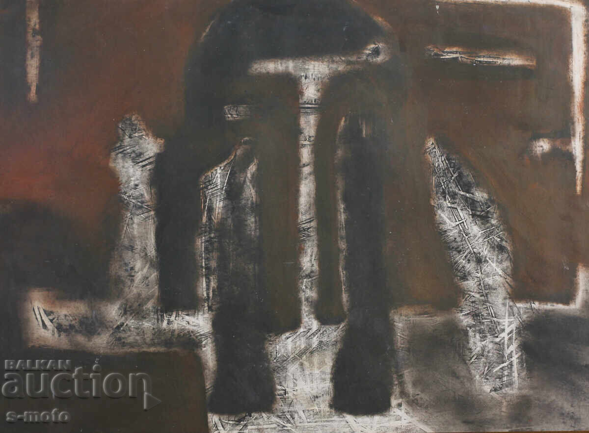 Αντόν Κόλεφ, Γραφικά, μικτές τεχνικές, παραστατική σύνθεση με τιμή 440.00 BGN | € 224.97