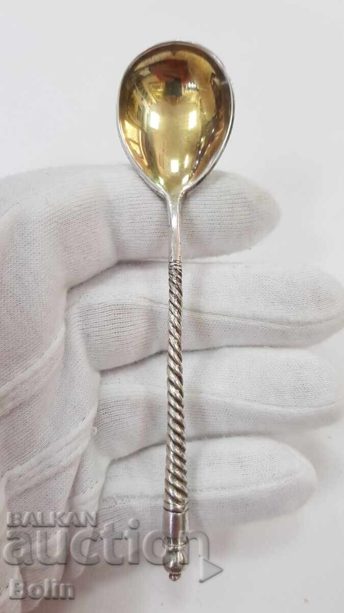 Δημοπρασία Ρωσικό τσαρικό ασημένιο κουταλάκι 84 πρ. 1868 μ.Χ. ΒΣ - με επιχρύσωση Δημοπρασία Ρωσικό τσαρικό ασημένιο κουταλάκι 84 πρ. 1868 μ.Χ. ΒΣ - με επιχρύσωση