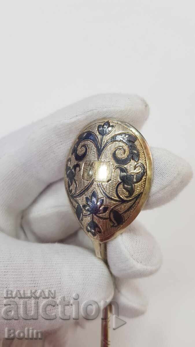 Δημοπρασία Σπάνιο ρωσικό τσαρικό ασημένιο κουταλάκι 84 πρ. 1864