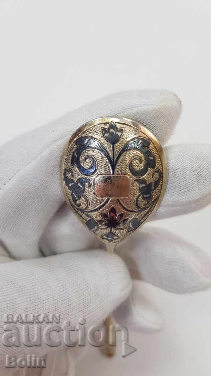 Σπάνιο ρωσικό τσαρικό ασημένιο κουταλάκι 84 πρ. 1864 - 6