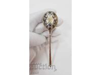 Linguriță rară rusească țaristă de argint 84 pr. 1864