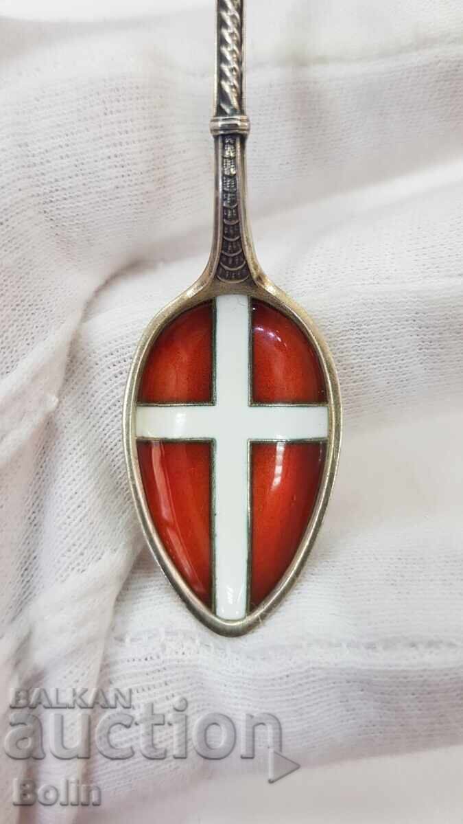 Rare collectible silver gilt spoon with enamel Europe with price € 35.00 | 68.45 BGN