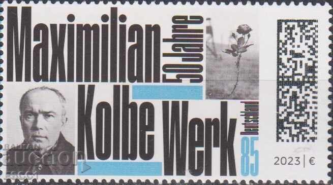 Καθαρό γραμματόσημο Μαξιμιλιανού Κόλμπε 2023 από τη Γερμανία